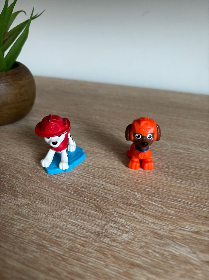 2 mini figurines Ruben et Zuma pat patrouille - photo numéro 2