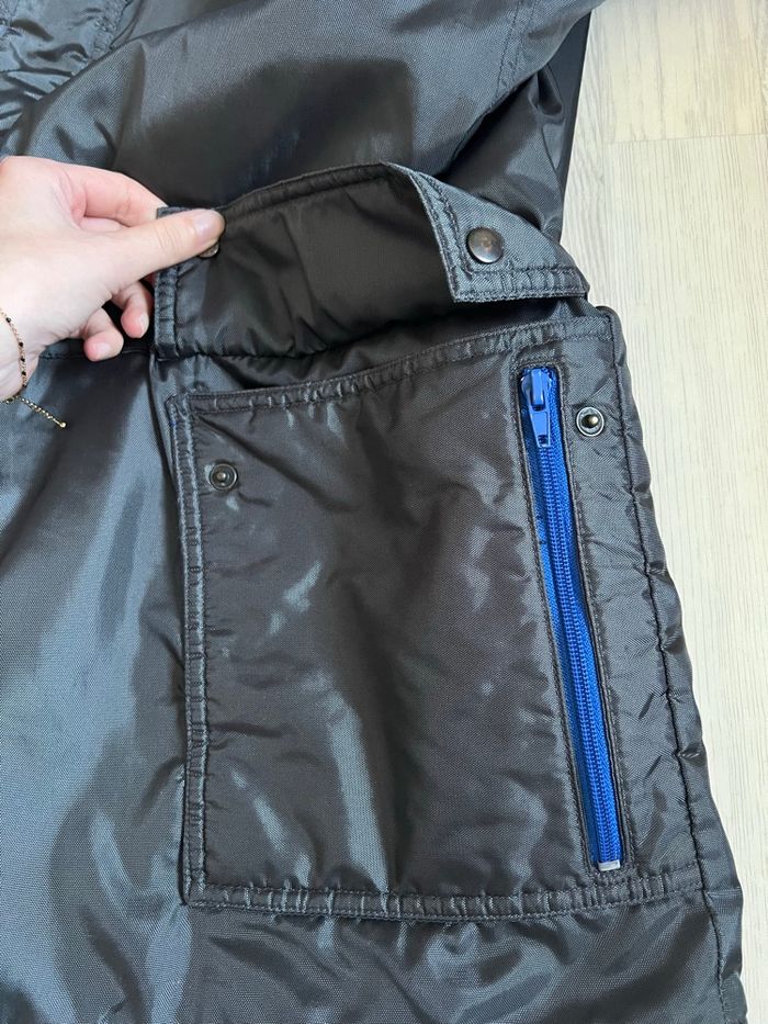 Manteau homme imperméable bleu et noir - Taille XL - photo numéro 5