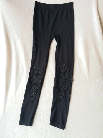 Legging collant brodé