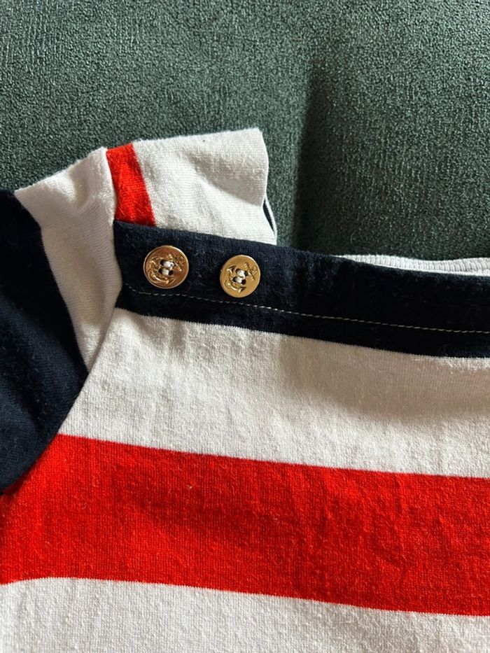 Jolie robe marine petit bateau 6 mois - photo numéro 2