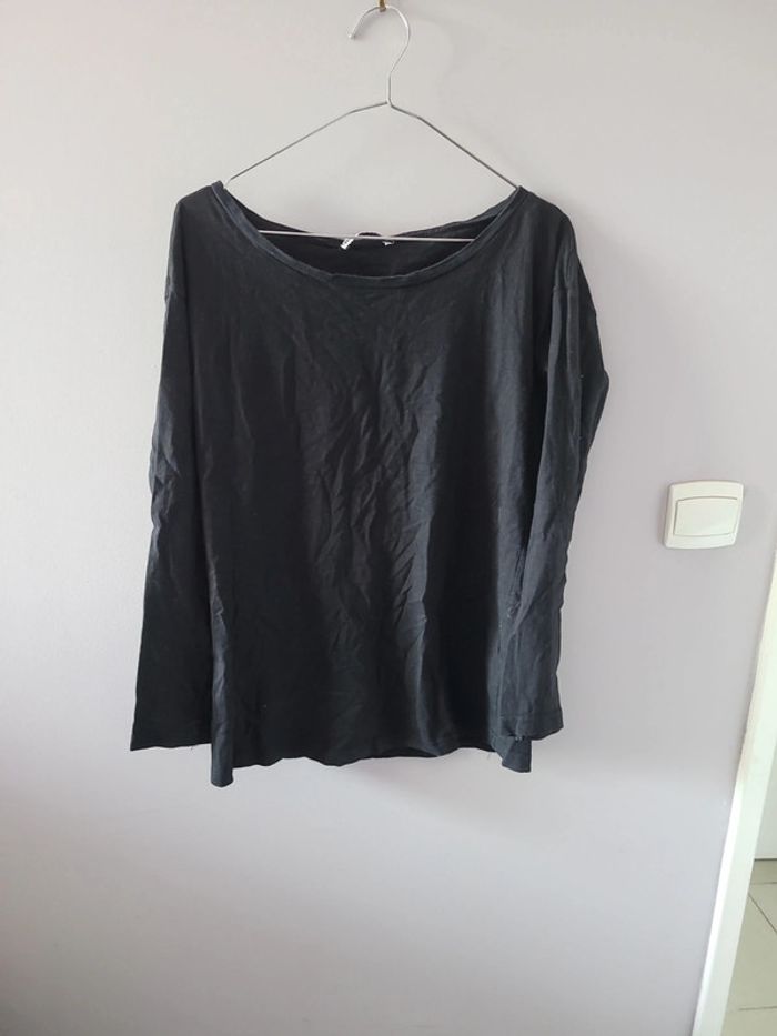 T-shirt noir manches longues taille 1 Women Only