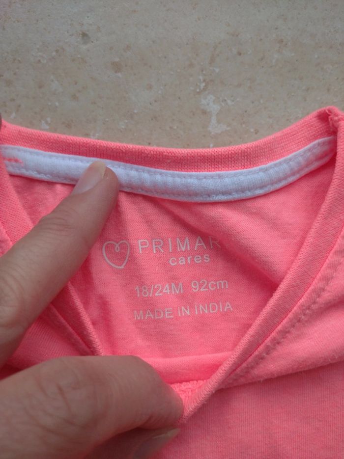 Tee shirt chemise manches courtes Fille 18/24 mois Papillon Beautiful Primark - photo numéro 2