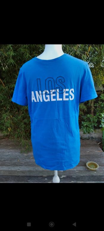 T shirt homme taille S 
Couleur bleu 🔵 
Los Angeles