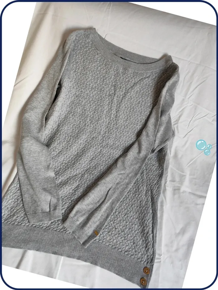 Pull - femme - tommy Hilfiger - M- gris