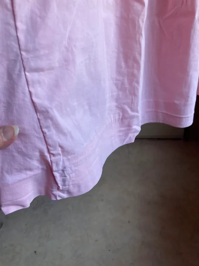 Superbe jupe longue vintage avec poches rose bonbon et noeud - photo numéro 7