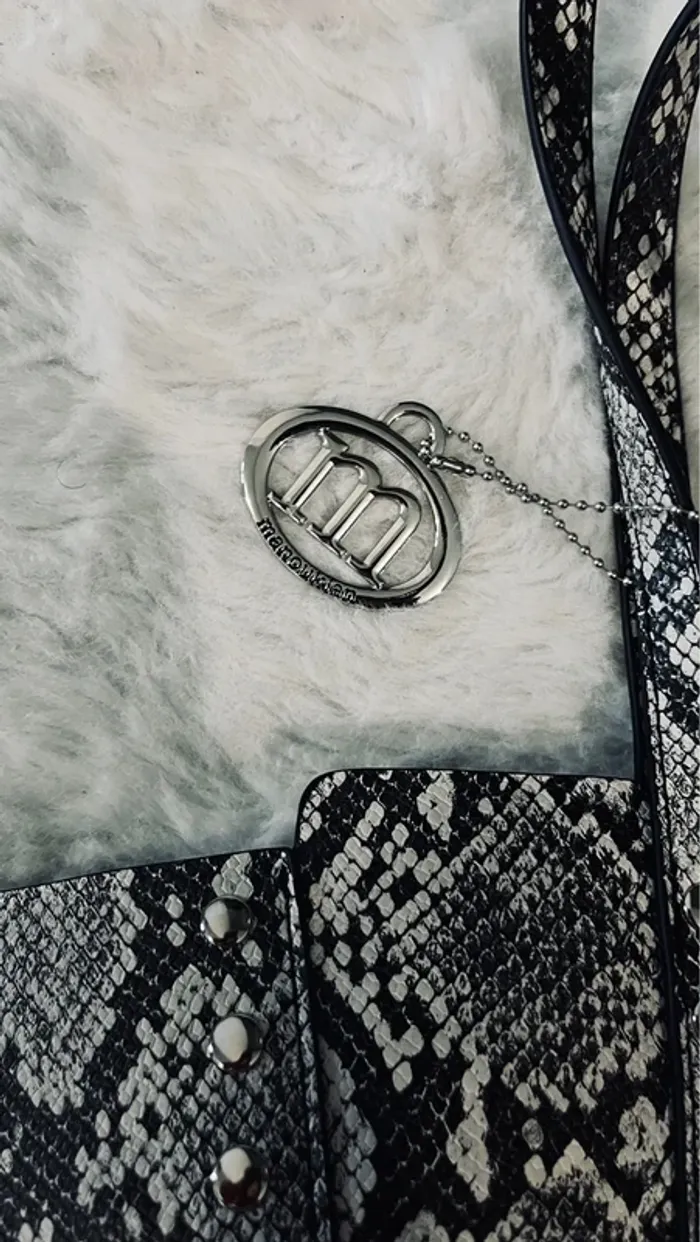 Sac python manoukian avec sa pochette - photo numéro 3