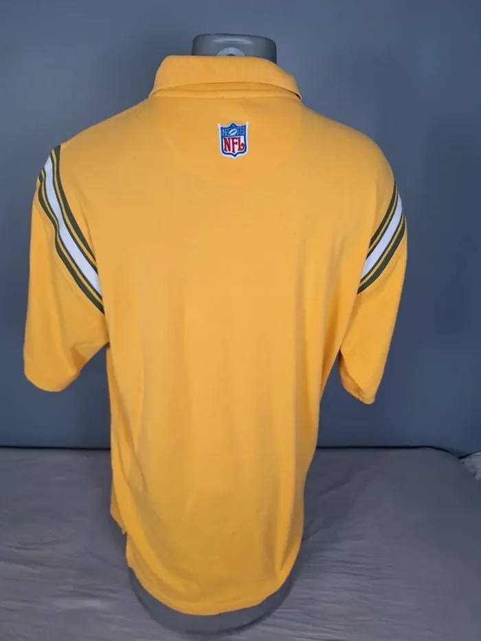 Polo NFL Green Bay Packers – Reebok – Vintage – Taille L - full broderie (569) - photo numéro 8