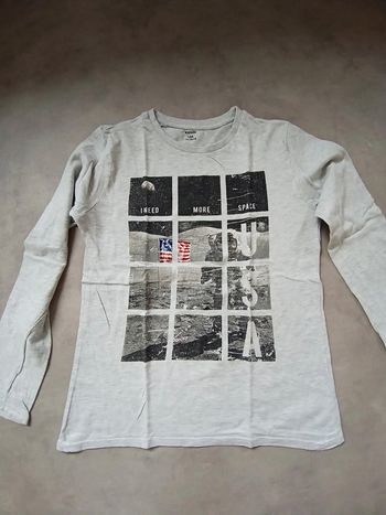 Tee shirt manches longues garçon Kiabi 12 ans