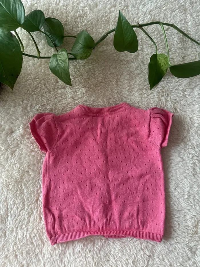 Gilet sans manche rose Verbaudet 6 mois - photo numéro 3