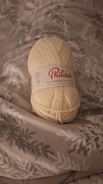 Pelote de laine Phil partner 3,5 écru 