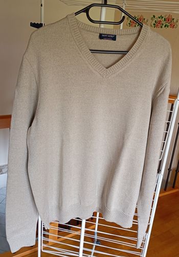 Pull en V SAINT JAMES Homme - XL - 100% Pure Laine Vierge