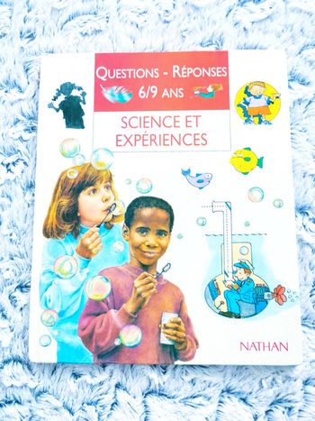 Livre Questions- Réponses 6/9 ans : science et expériences 🖤