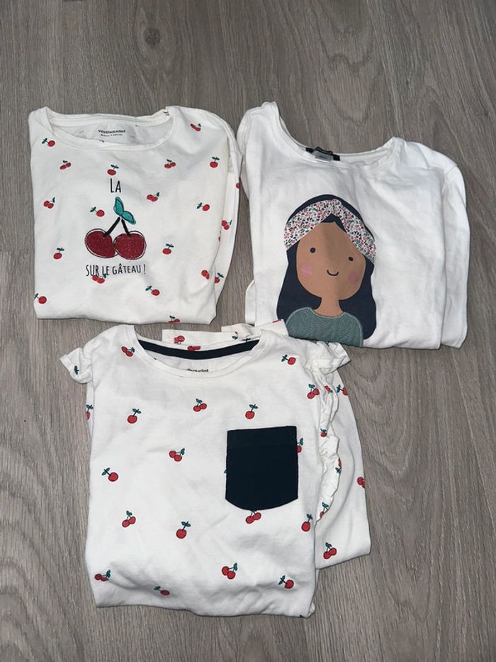 Lot de 3 tee shirt manches longues fille 8 ans