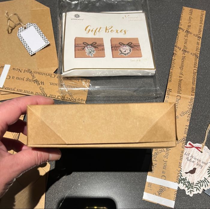 🎁 Lot de 14 Boîtes Cadeaux Élégantes (Kraft & Anthracite) - photo numéro 2