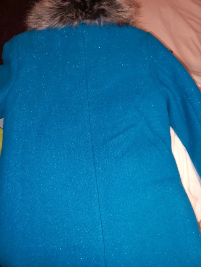Magnifique manteau turquoise neuf Catimini 8 ans - photo numéro 2