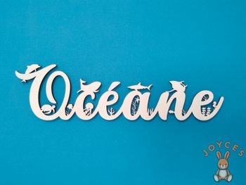 Décoration de porte Prénom personnalisé theme Océan Mer 🐋🐬🐟🪸