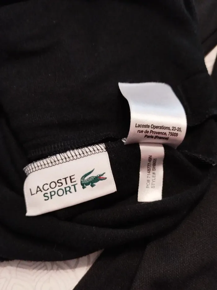 Sweat zippé Lacoste sport homme taille s - photo numéro 6