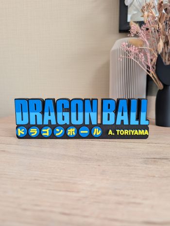 Dragon ball logo décoratif 21x6cm Excellent état 