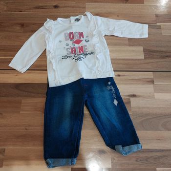 Ensemble fille neuf 12 mois