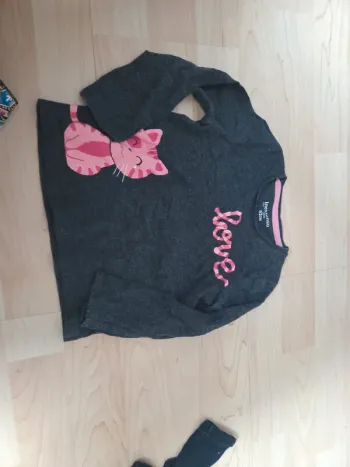 Tee shirt gris taille 2ans fille in extenso