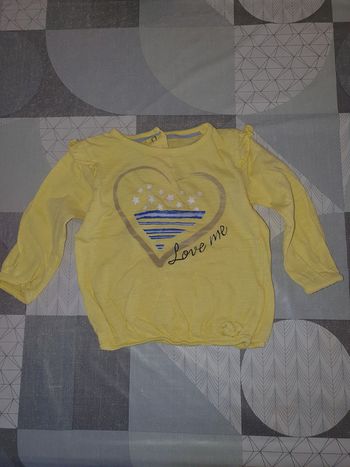 Tee-shirt manches longues 12mois fille