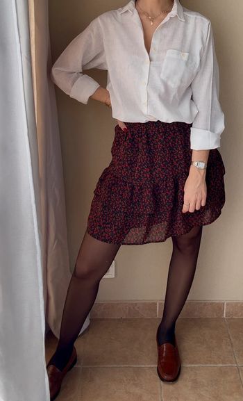 Jupe fleurie à volants Ikoone et Bianca - très bon état