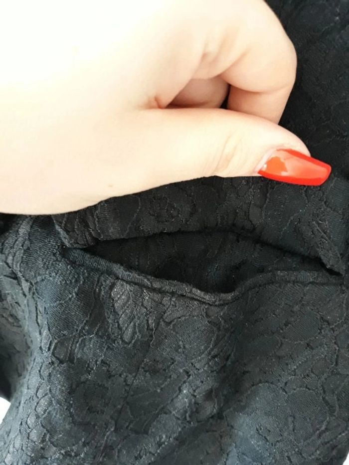 Veste tailleur dentelle fleurie - photo numéro 6