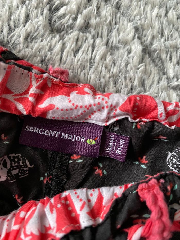 Short fluide Sergent Major motifs éléphants - 18 mois - photo numéro 4