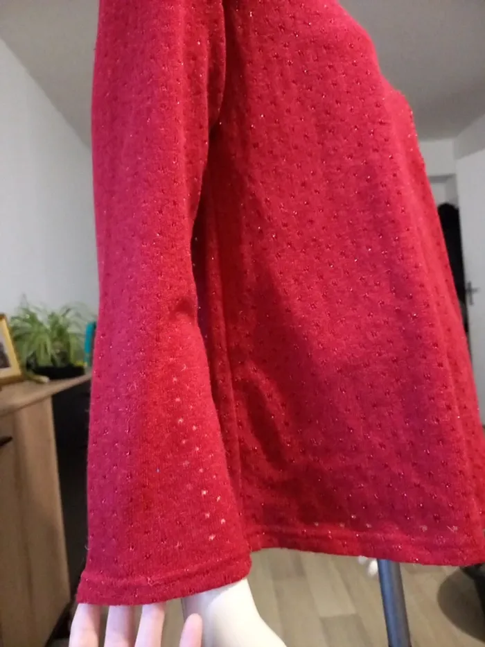 Pull femme bordeau T. 42 - photo numéro 11