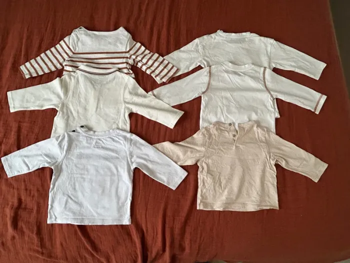 Lot 6 t shorts manches longues - photo numéro 2