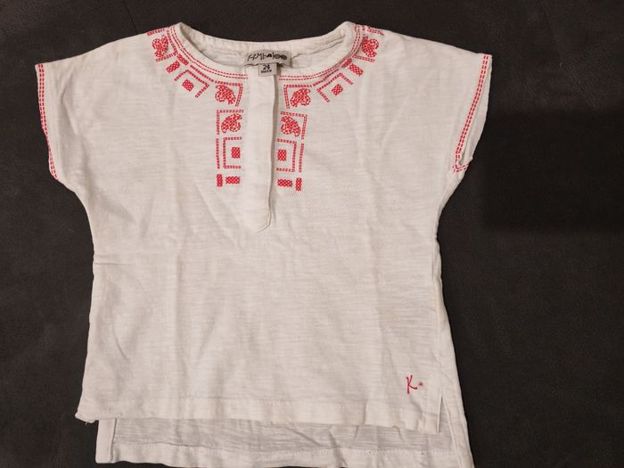 T-shirt blanche léger 24 mois