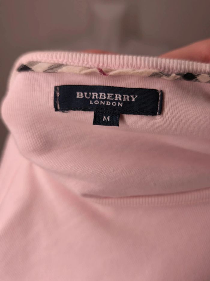 Pull Burberry London Femme Taille M Rose - photo numéro 8