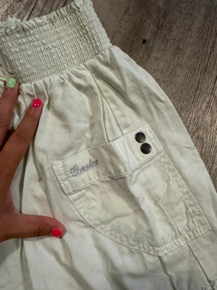 Jupe creeks 38 blanche doublée avec broderie et poche - photo numéro 2