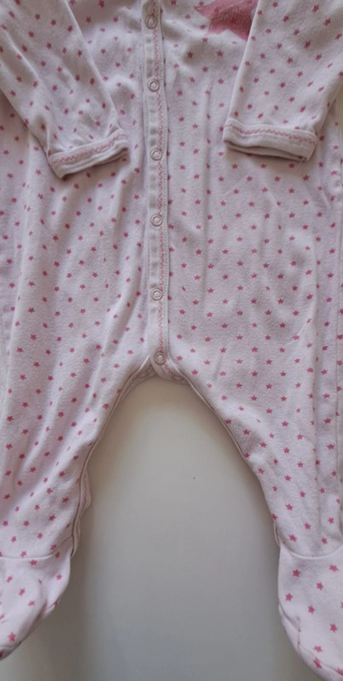 Pyjama fille 1 pièce Petit Bateau 6 mois - photo numéro 2