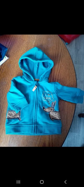 Gilet à capuche 3 mois