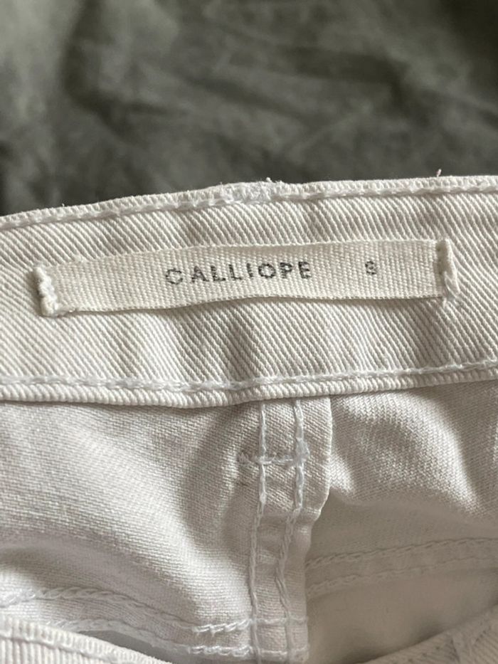 Short en denim blanc Calliope taille S en bon état - photo numéro 6