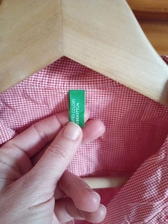 Chemise Vichy 34 United colors of Benetton - photo numéro 4