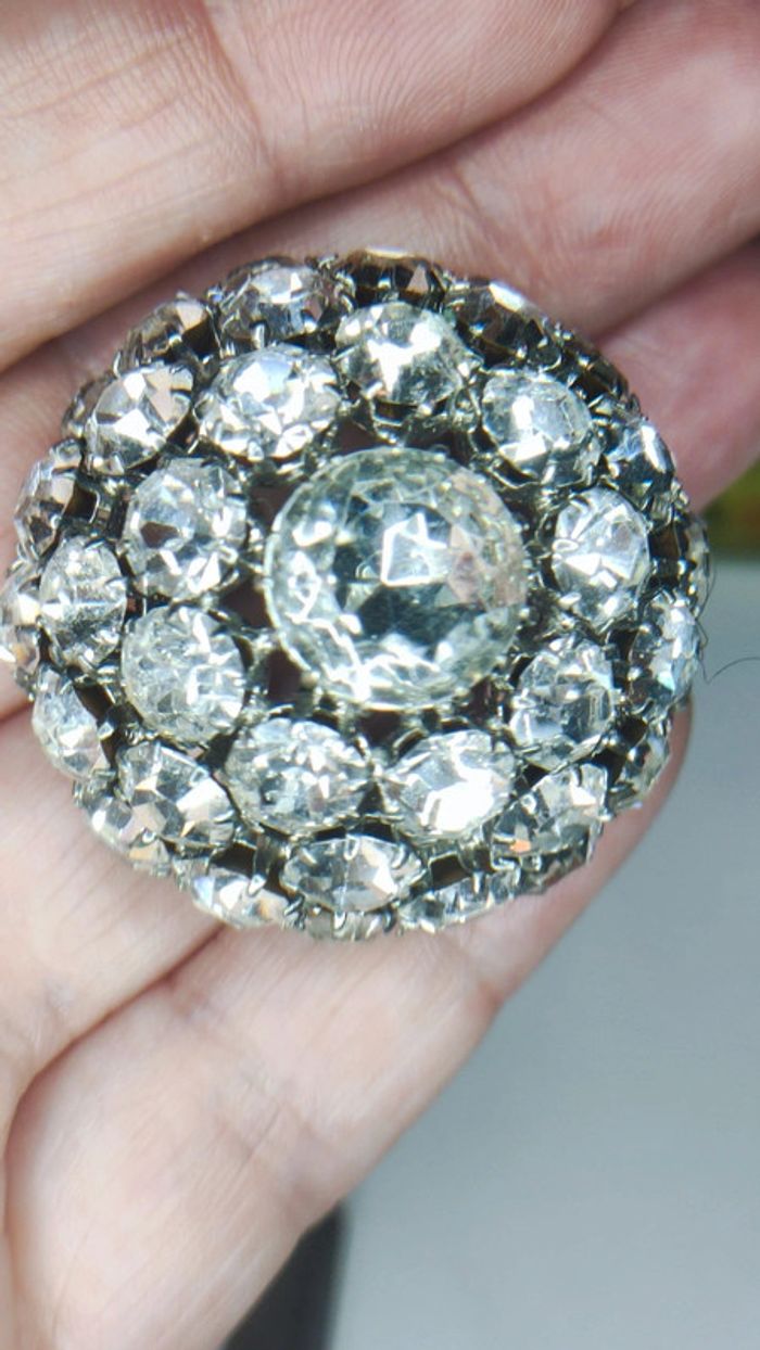 Broche strass vintage