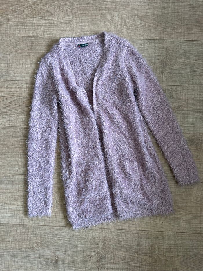 Gilet rose tout doux Street One taille française 38 bon état - photo numéro 7