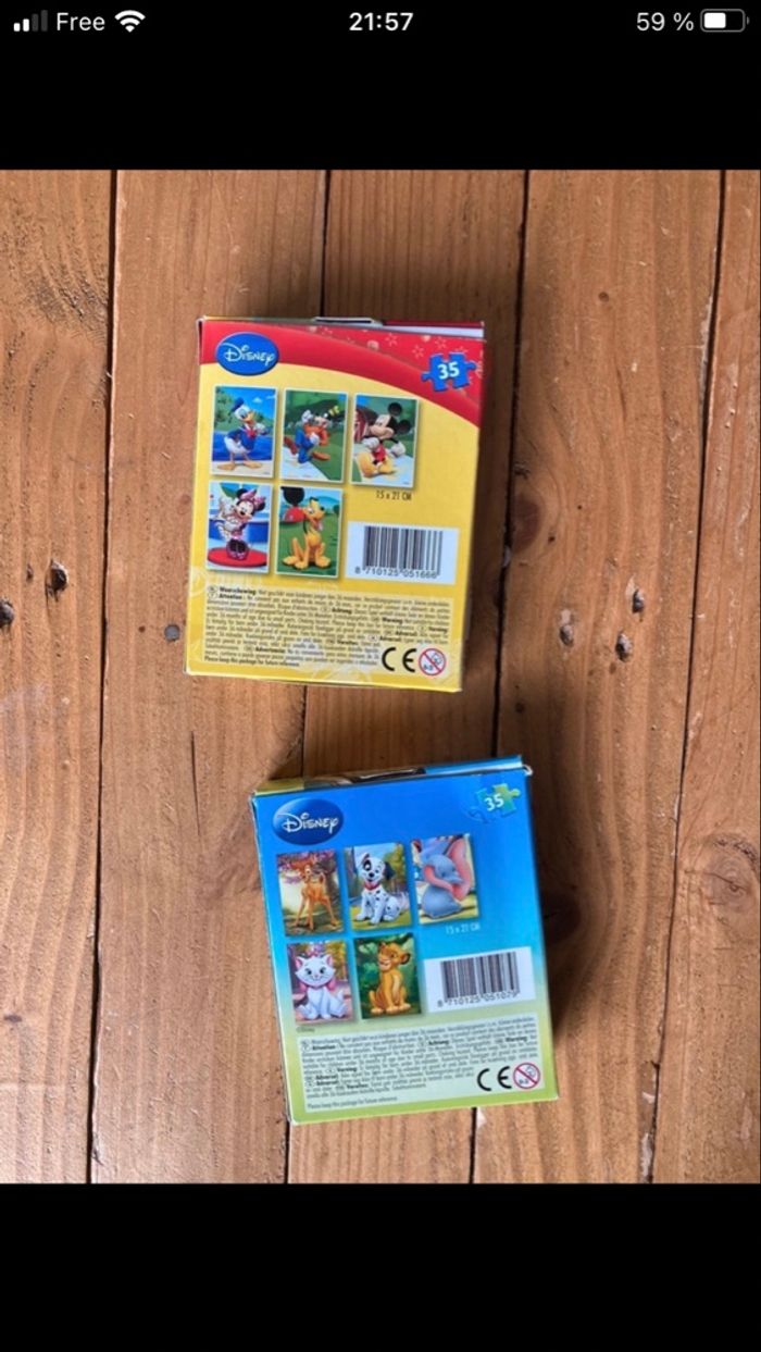 2 puzzles Disney - photo numéro 2