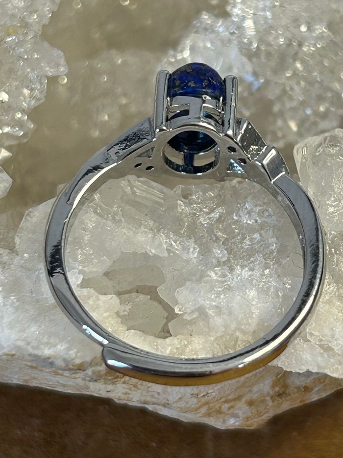 Bague réglable en laiton et lapis-lazuli – Harmonie & Inspiration - photo numéro 7
