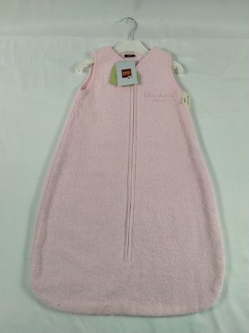 Gigoteuse eponge rose 0/6 mois bebe chocolat (neuf)