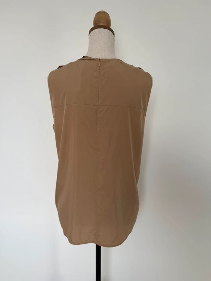 Haut débardeur Zara cargo camisa M top t-shirt Ricamo topje Tanktop Camiseta Canotta Camisola poche - photo numéro 4