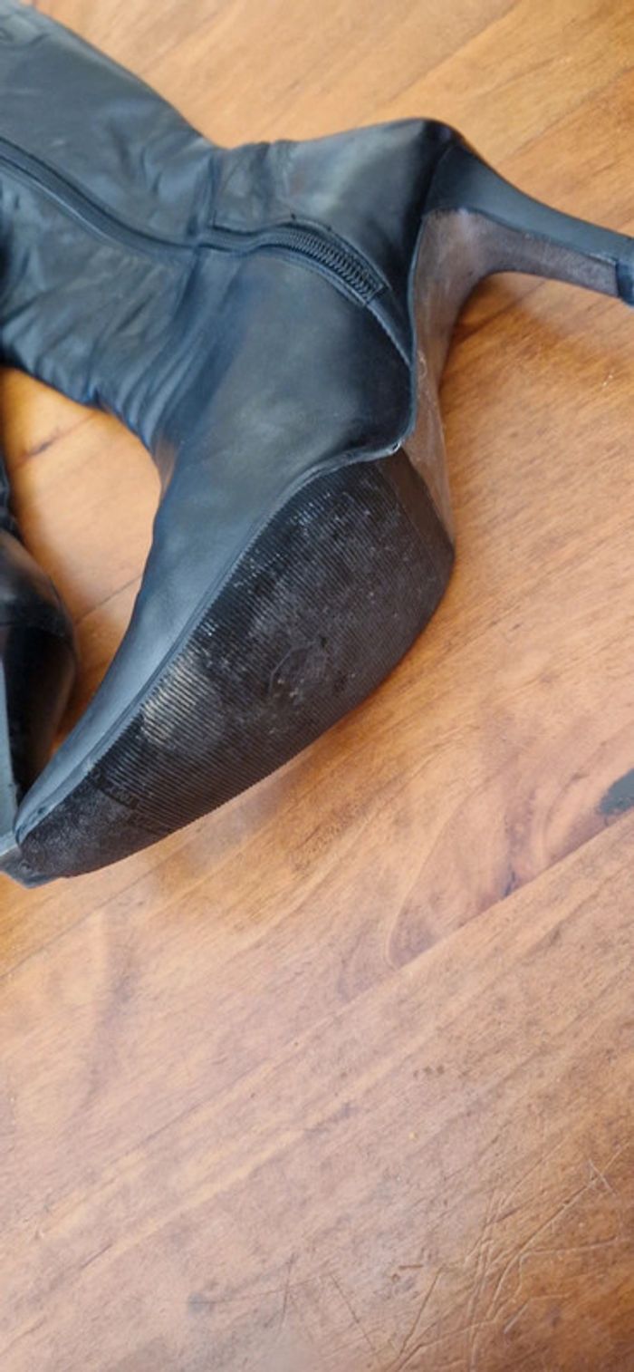 Superbes bottes cuir talon taille38,5 - photo numéro 6