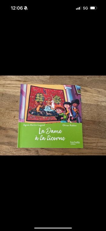 Livre McDo la dame à la licorne