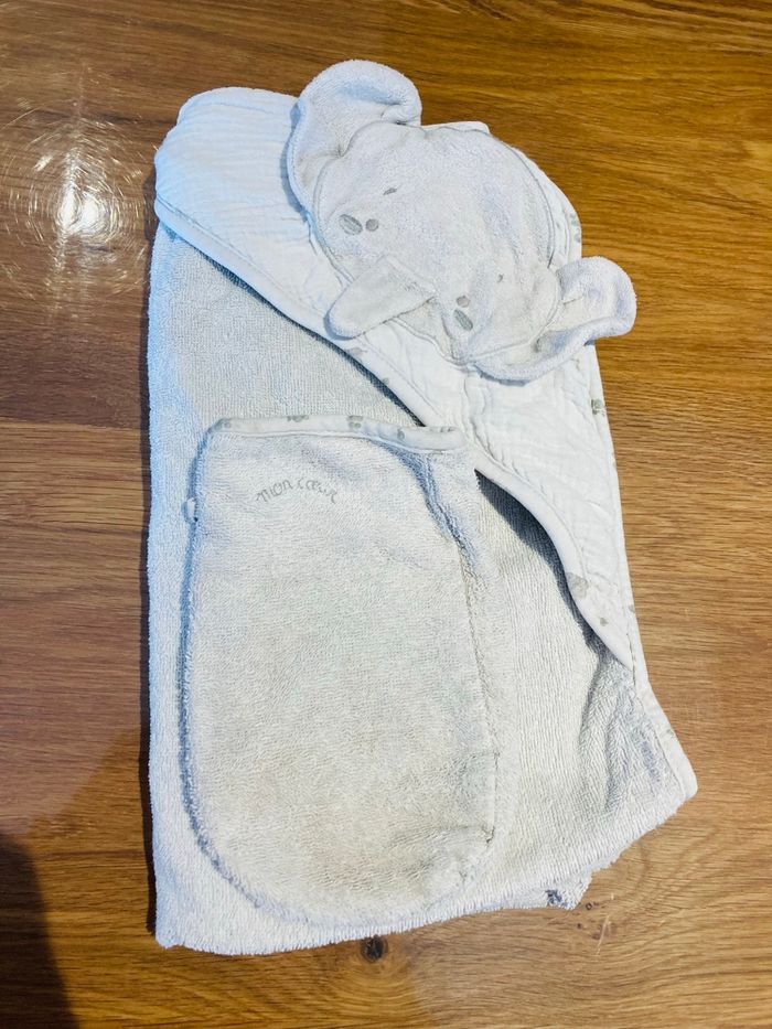 Cape de bain + gant - photo numéro 3