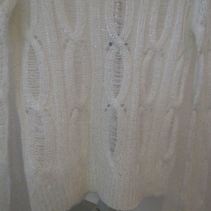 ✨ Pull ajouré blanc – Ici et Maintenant – Taille 34/36 ✨ - photo numéro 2