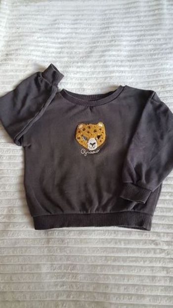 sweat marron kiabi 5ans