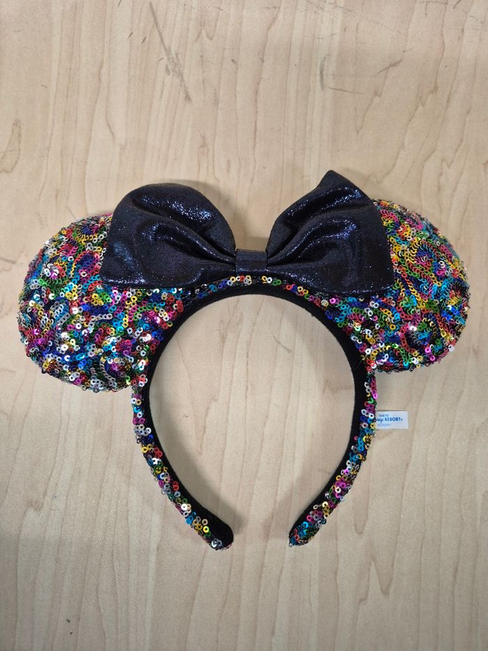 Oreilles de Mickey (Disney Ears) Tokyo Disney Resort : Rainbow Colorful black
