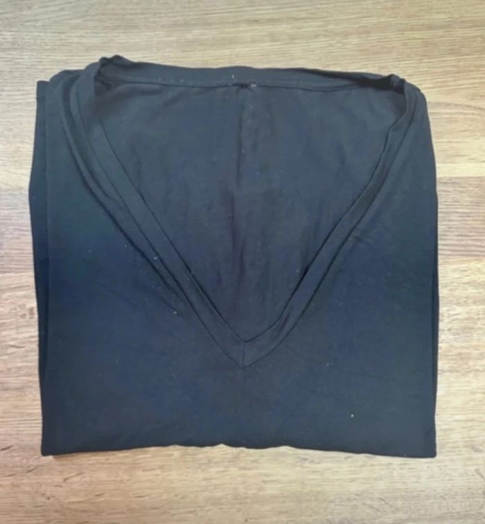 T-shirt manche longue noir h&m 4xl